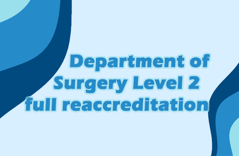 Surgery Level 2 Full Reaccreditation